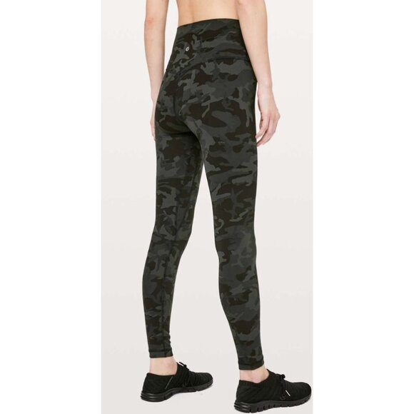 Lululemon Align Pant *Full Length 28" Incognito Camo Multi Gator Green-sz 4 - Picture 4 of 10